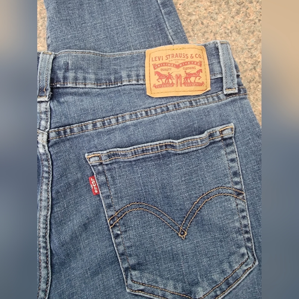Levi's Boyfriend Blue Denim Jeans - Picture 4 of 4
